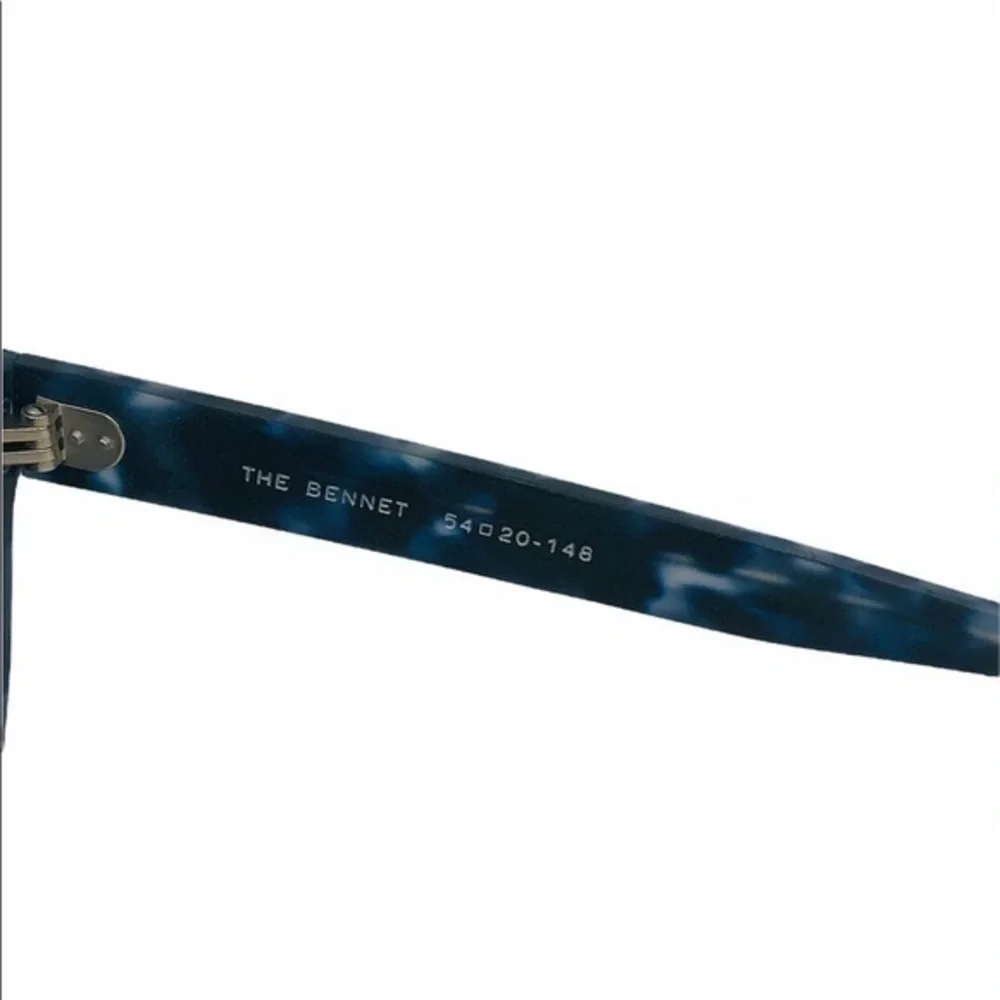 KOMONO Bennet Matte Indigo Demi Sunglasses NWT NEW blue tortoise